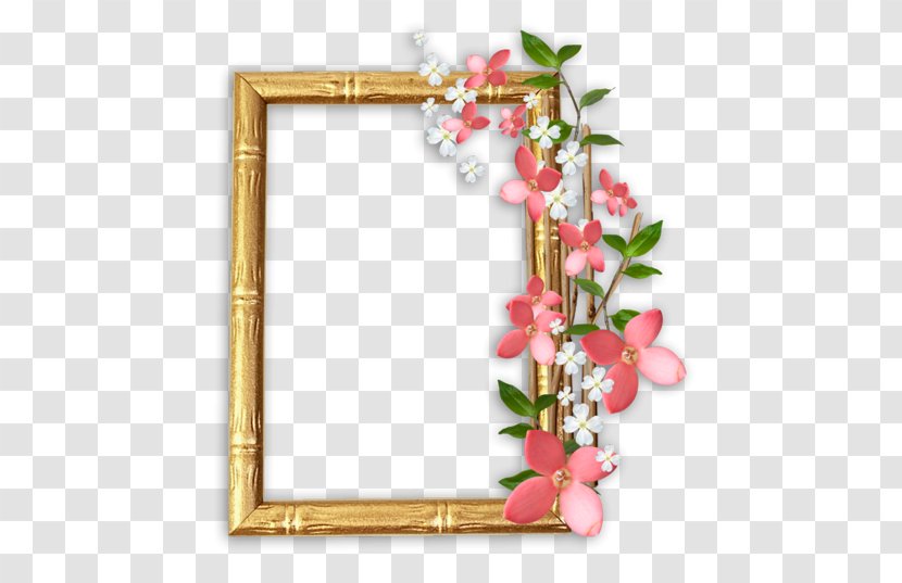 Floral Design Picture Frames Photography - Mirror Transparent PNG