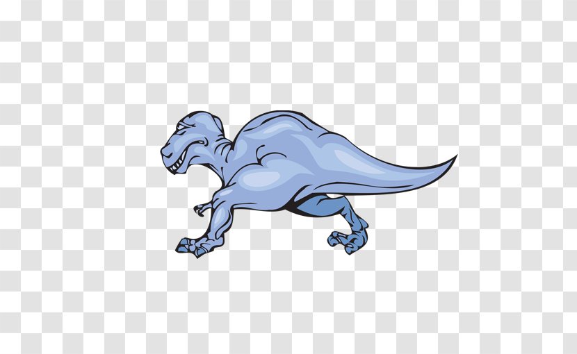 Cartoon Tyrannosaurus Dinosaur Sticker - Running Transparent PNG