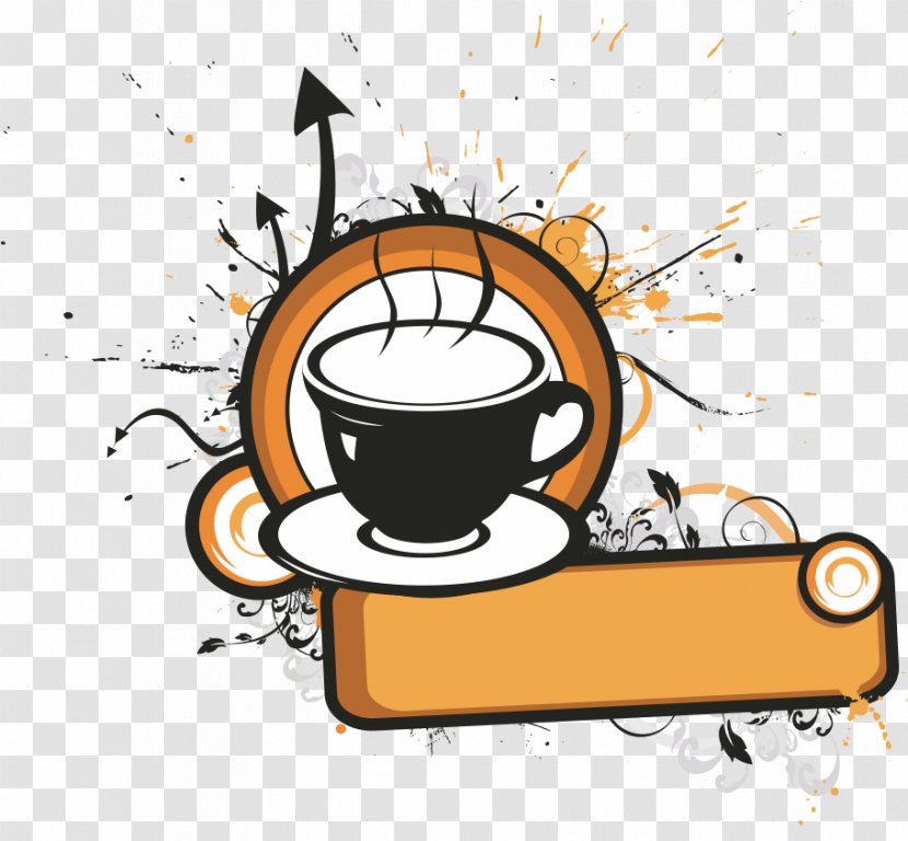 Coffee Cup Cafe - Drawing Transparent PNG