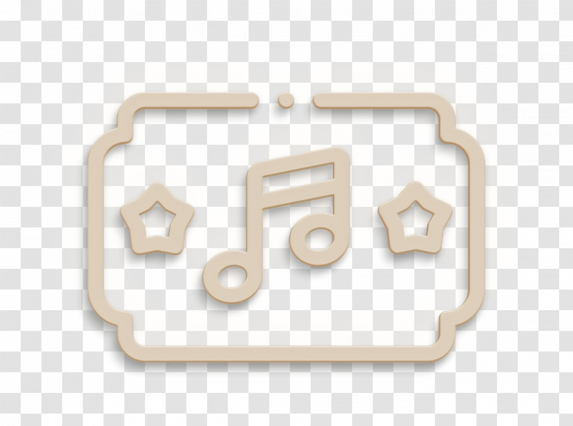 Rock And Roll Icon Ticket Icon Concert Icon Transparent PNG
