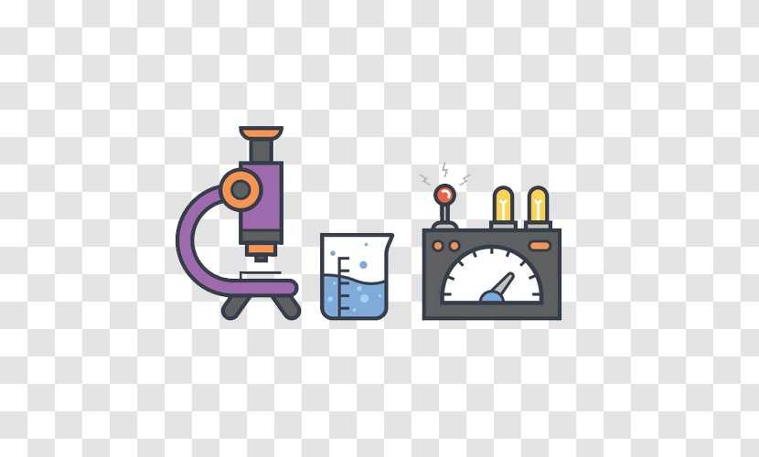 Laboratory Chemistry Experiment Icon - Software - Hand-painted Microscope Transparent PNG