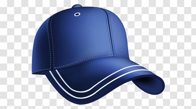 Baseball Cap Hat Clip Art - Blue Transparent PNG