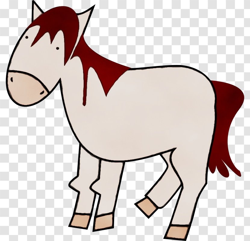 Mustang American Quarter Horse Drawing Pony Stallion - Mare Mane Transparent PNG