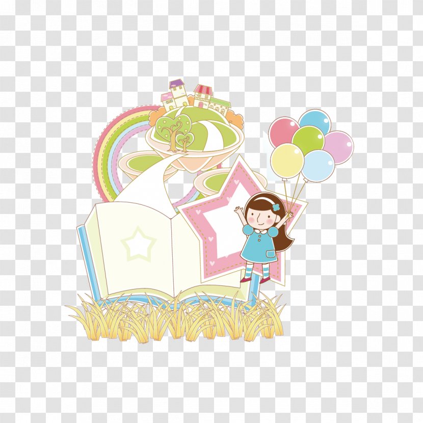 Cartoon Drawing Balloon Illustration - Watercolor - Creative Child Element Festival Transparent PNG