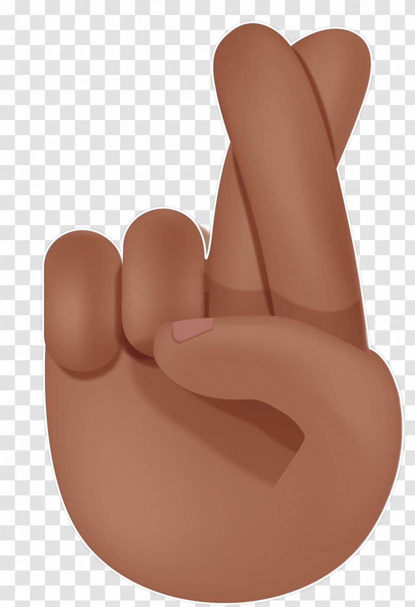 Crossed Fingers Emoticon The Finger Smiley Clip Art - Hand Emoji Transparent PNG
