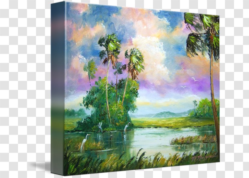 Watercolor Painting Gallery Wrap Acrylic Paint - Wind Transparent PNG