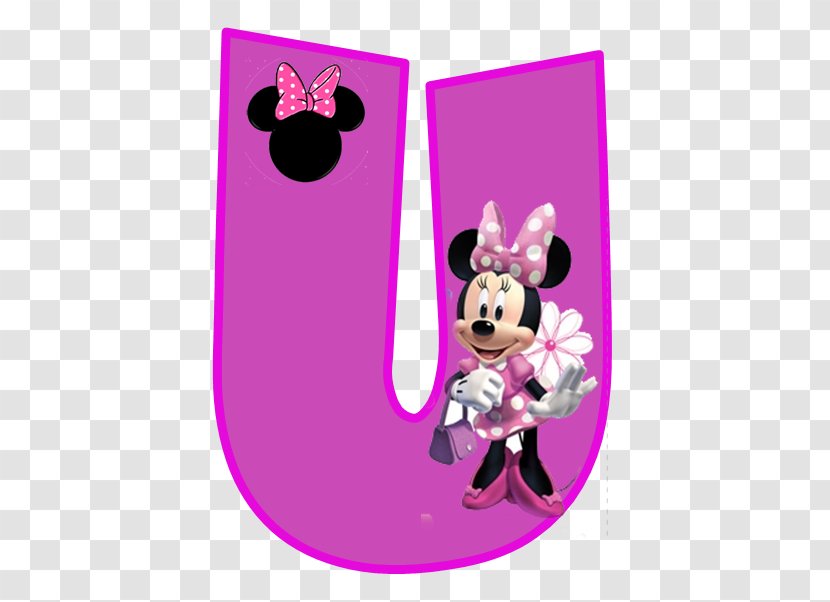 Minnie Mouse Mickey Letter The Walt Disney Company - Magenta Transparent PNG