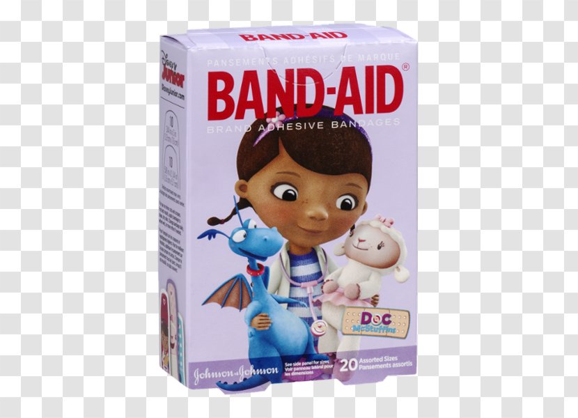 Band-Aid Adhesive Bandage Johnson & The Walt Disney Company Band Aid - Mcstuffins Transparent PNG