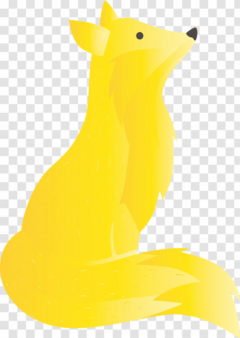 Yellow Animal Figure Wildlife Kangaroo Tail Transparent PNG