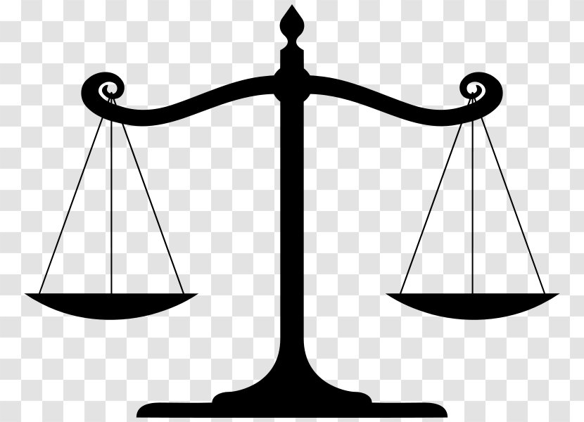 Clip Art Measuring Scales Lady Justice - Scale - Balance Svg Transparent PNG