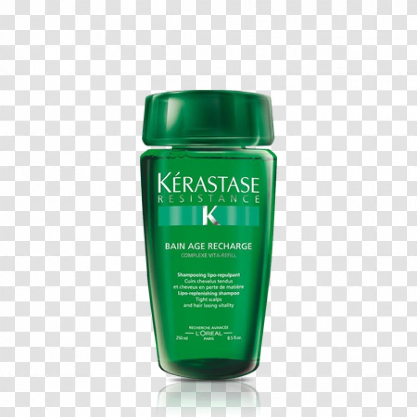 Lotion Shampoo Kérastase Résistance Bain Volumifique Kerastase Resistance Age Recharge Firming Gel-Masque - Hair Care - 20...Shampoo Transparent PNG