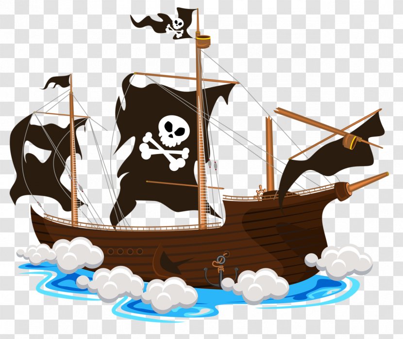Vector Graphics Piracy Ship Jolly Roger Illustration - Boat Transparent PNG