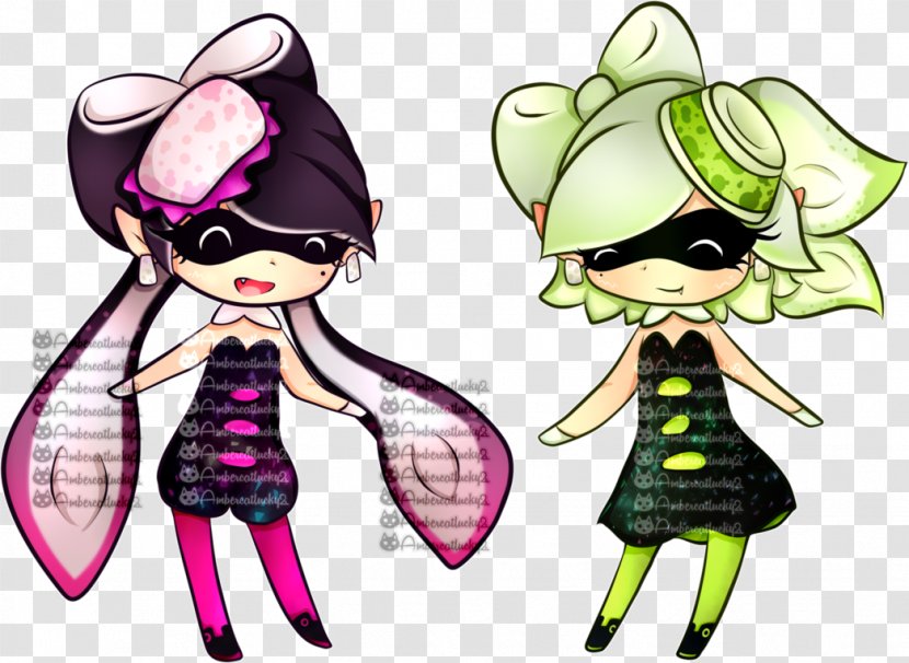 Scoop Neck T-shirt Sister - Polyester - Squid Sisters Transparent PNG