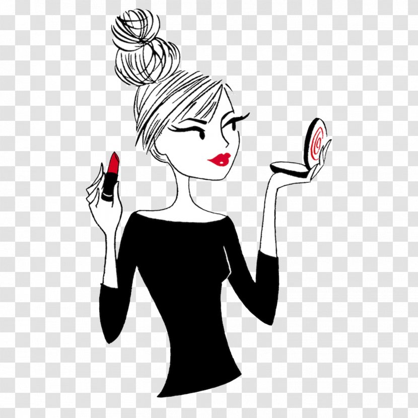 Cartoon Drawing Beauty Parlour Thepix Cosmetics - Watercolor - Makeup Artist Transparent PNG