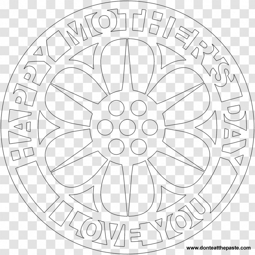 Mandala Coloring Book Mother's Day - Mother Transparent PNG