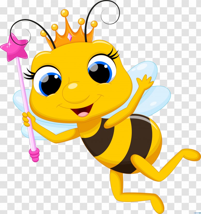 Queen Bee Clip Art - Emoticon - Insect Transparent PNG
