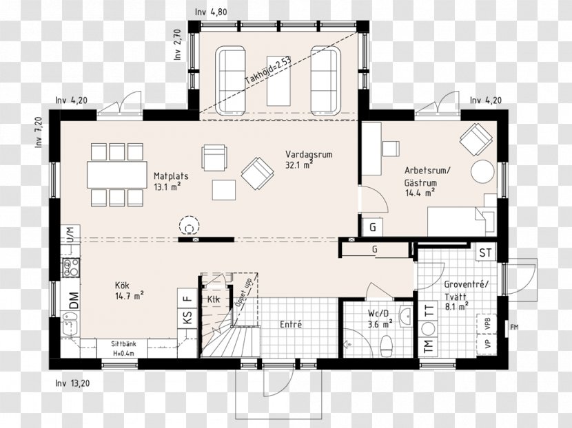 Floor Plan House Villa Grebbestad Koster Islands - Balcony Transparent PNG