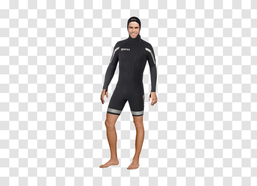 Wetsuit Underwater Diving Mares Scuba Neoprene - Neck - Open Water Diver Transparent PNG