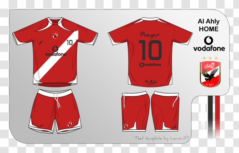 Al Ahly SC T-shirt Mockup Egypt - Sports Uniform Transparent PNG