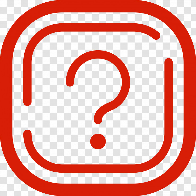 Red Question Mark Transparent PNG