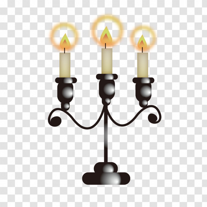 Light Candle Icon - Black And White - Lights Transparent PNG