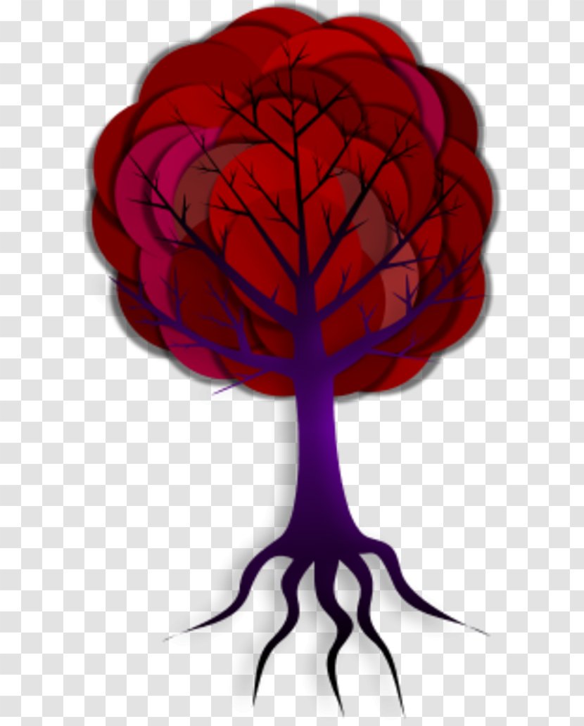 Tree Trunk Root Illustration - Watercolor - Simple Outline Transparent PNG
