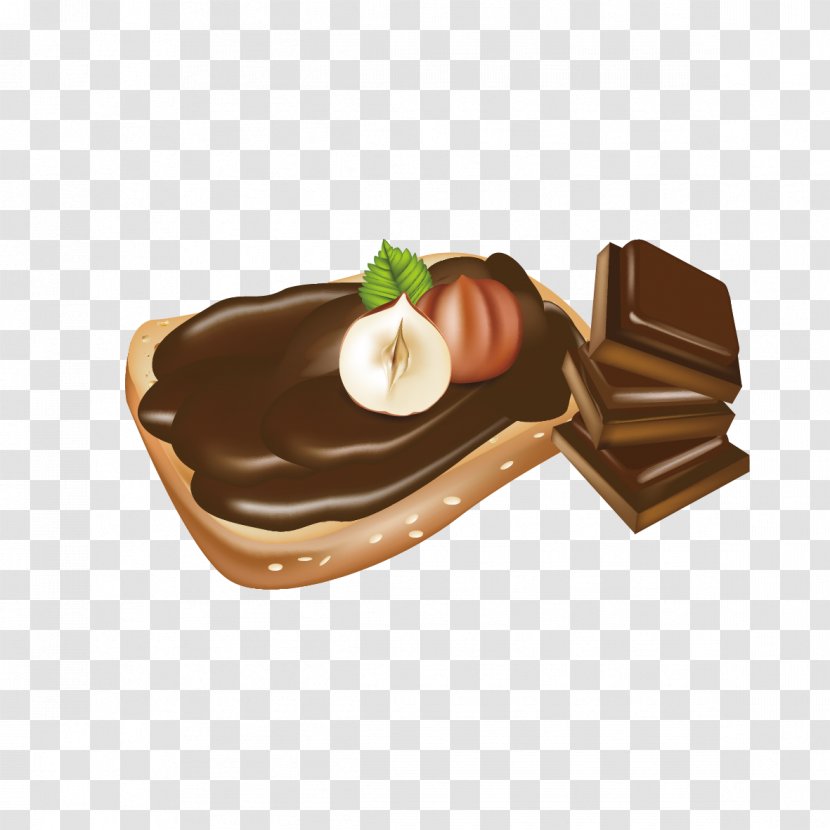 Toast Chocolate Spread Bread - Nut - Nuts Transparent PNG