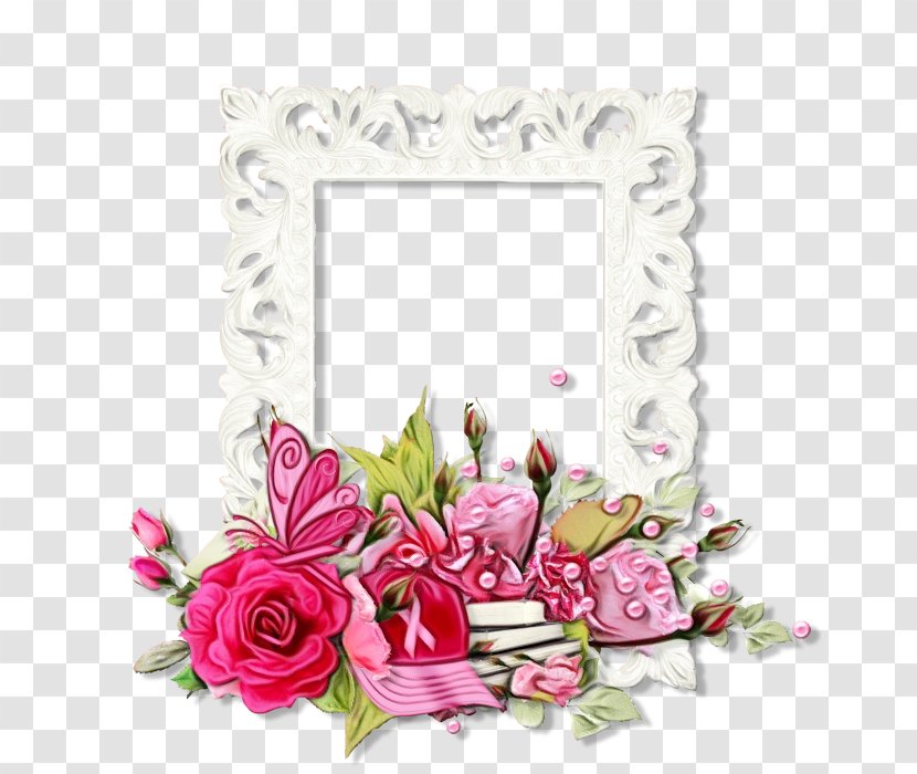 Background Pink Frame - Picture - Rose Family Interior Design Transparent PNG