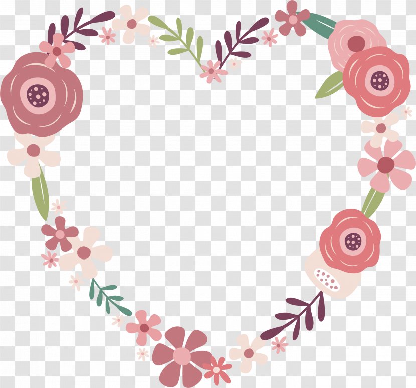 Love Two Woods Estate Wedding Engagement Heart - Pink - Cartoon Rose Transparent PNG