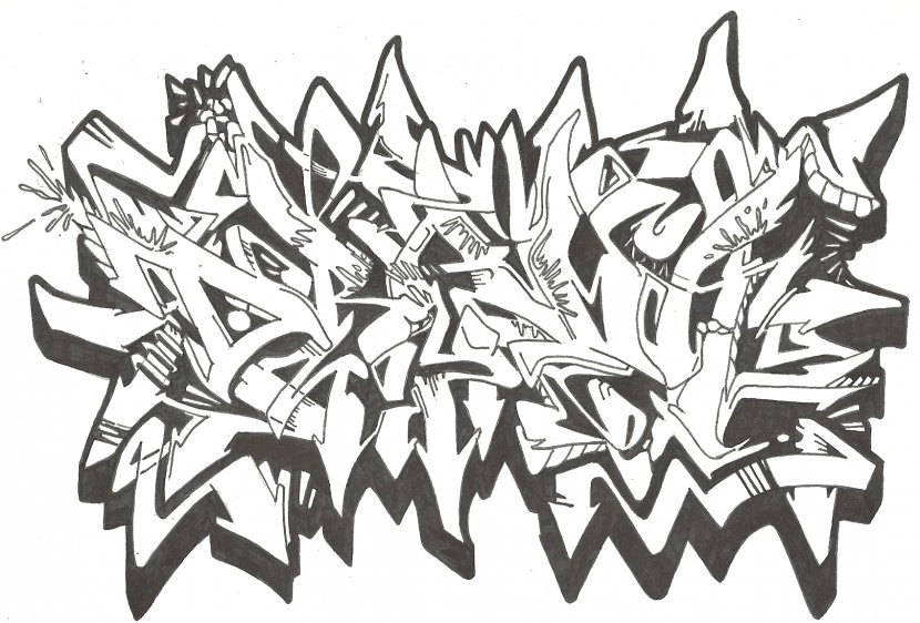 Visual Arts Drawing Graffiti Sketch - Symmetry - GRAFITTI Transparent PNG