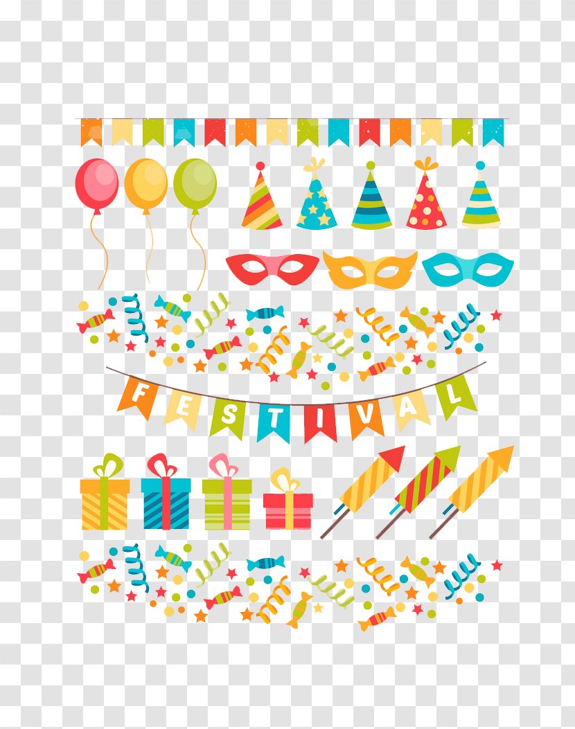 Party Birthday Clip Art - Feestversiering - Posters Vector Material Transparent PNG