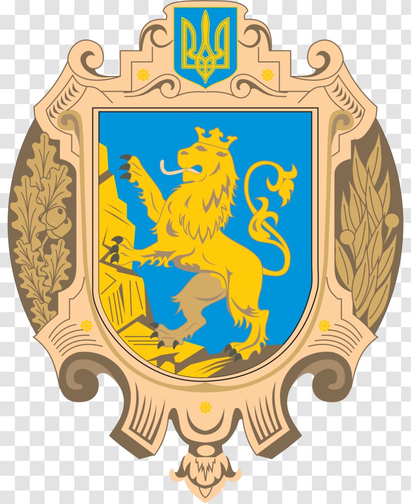 Lviv Western Ukraine Coat Of Arms Mykolaiv Oblast - Herb Obwodu Lwowskiego Transparent PNG