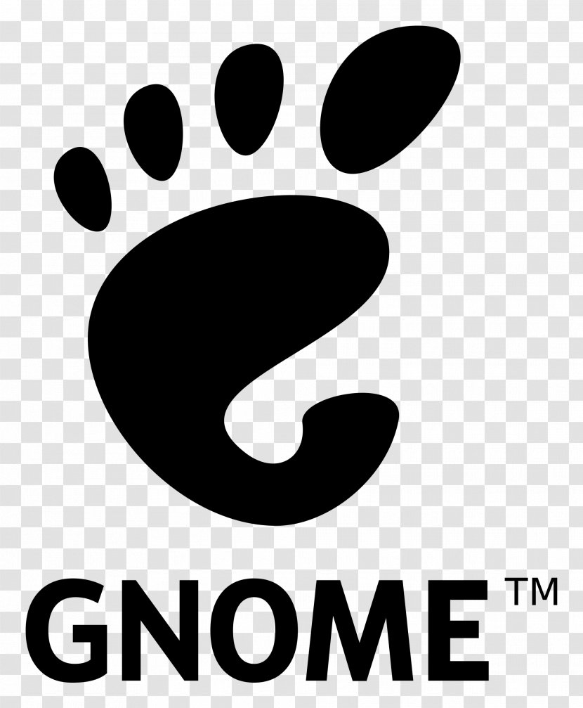 GNOME Foundation Logo Users And Developers European Conference Operating Systems - Black - Gnome Transparent PNG