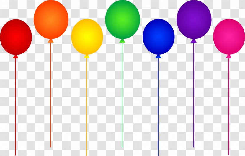 Balloon Party Clip Art - Supply - Birthday Divider Cliparts Transparent PNG