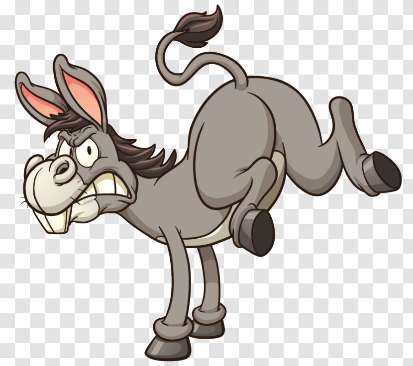 Donkey Royalty-free Cartoon - Royaltyfree Transparent PNG