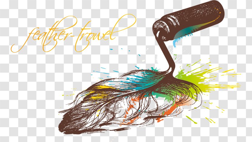 Bird Feather - Quill - Creative Shovel Transparent PNG