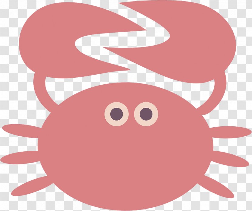 Crab Cartoon Clip Art - Royaltyfree - Pink Feet Transparent PNG