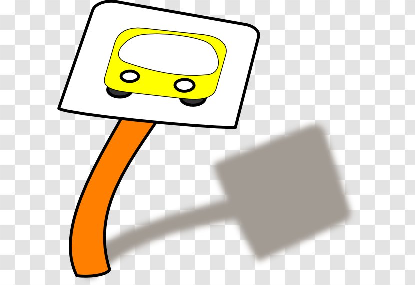 Bus Stop Royalty-free Clip Art - Yellow Transparent PNG