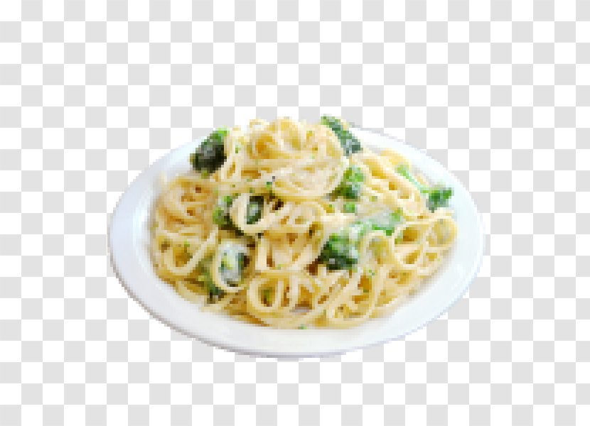 Spaghetti Aglio E Olio Carbonara Taglierini Fettuccine Alfredo Bigoli - Dish - Broccoli Transparent PNG