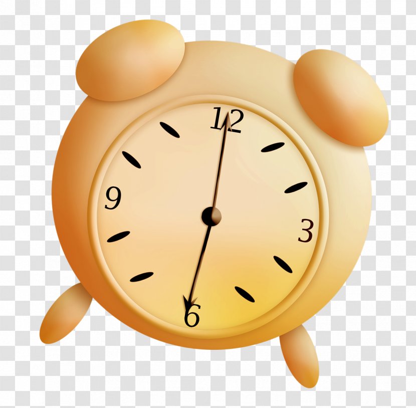 Alarm Clocks - Yellow - Clock Transparent PNG