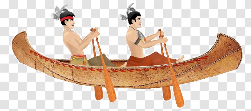 Clip Art: Transportation Canoe Native Americans In The United States Boat - Art Transparent PNG