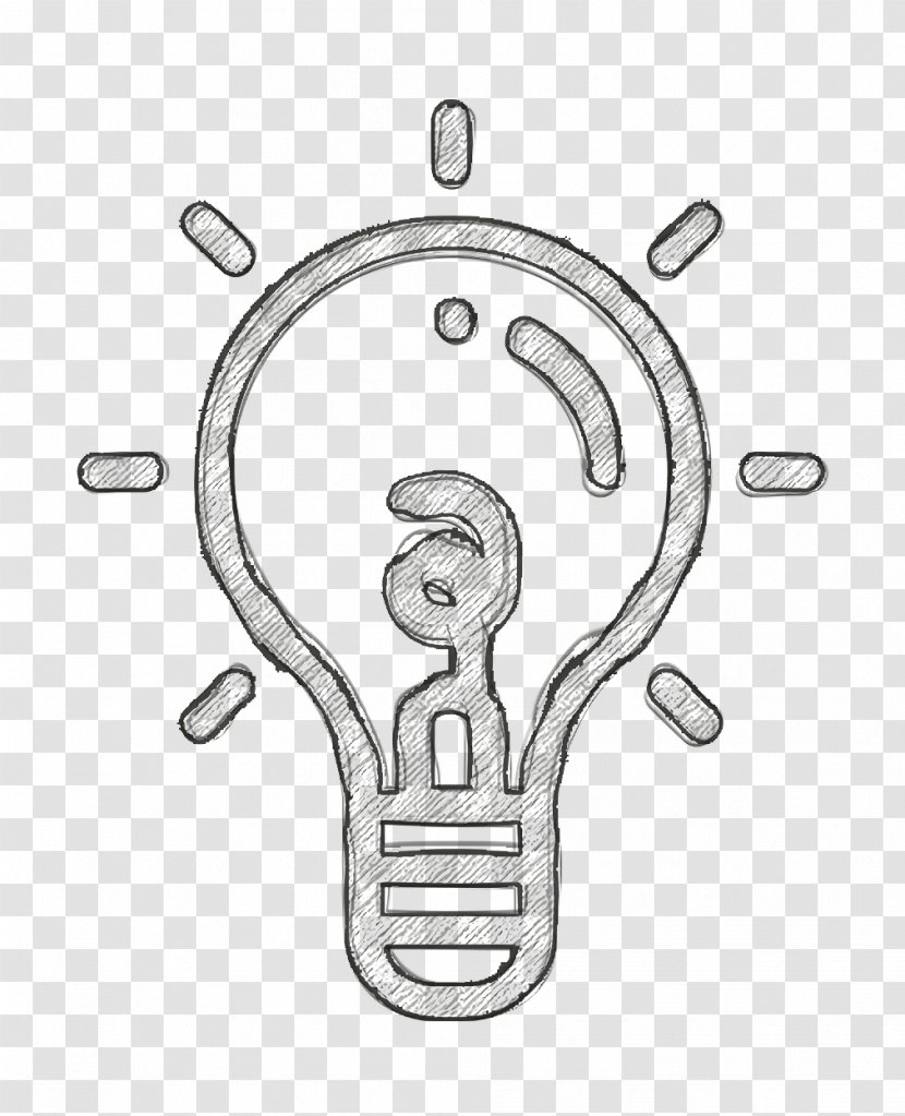 Lamp Icon Physics - Light Bulb - Line Art Auto Part Transparent PNG