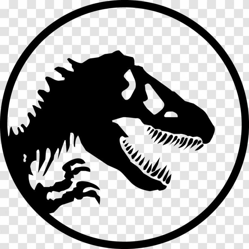 Jurassic Park YouTube Logo Stencil - Monochrome - World Transparent PNG