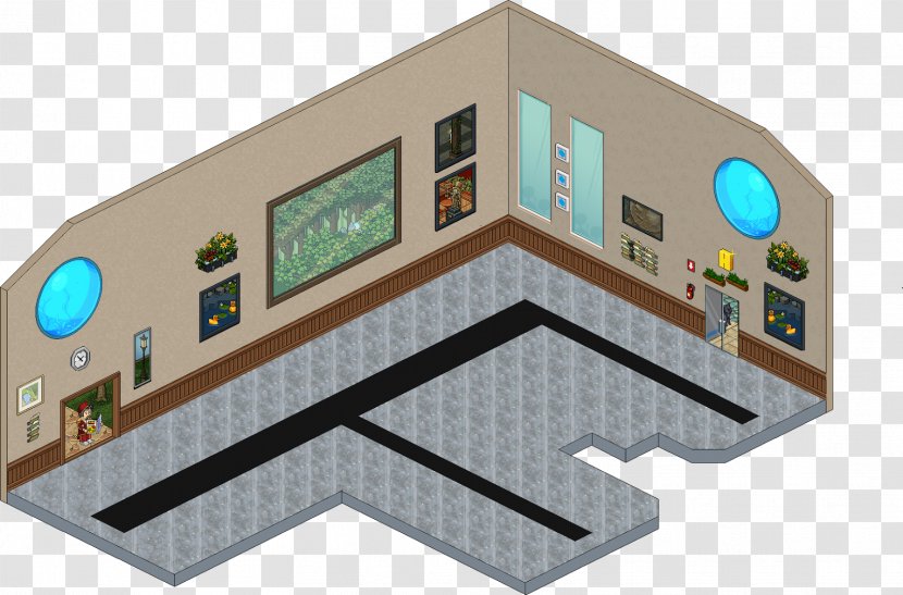 Habbo Room Hall Roof Building - Hotel Transparent PNG