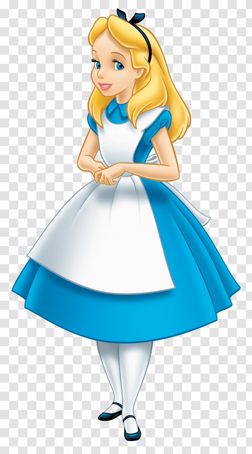 Alice's Adventures In Wonderland White Rabbit Alice Dress - Cartoon Transparent PNG