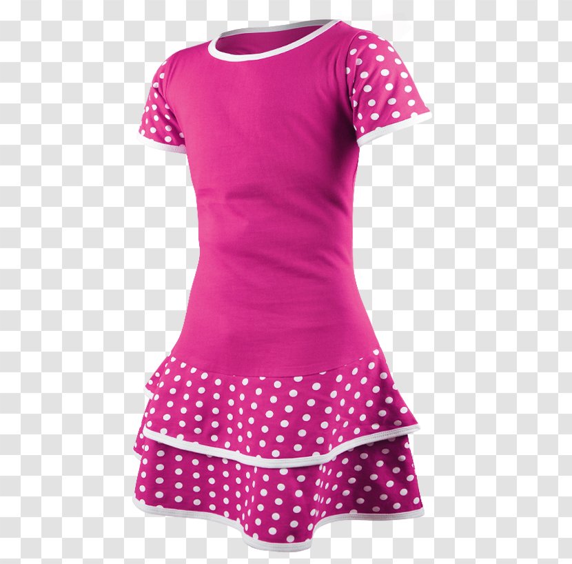 Polka Dot Sleeve Dress Pink M - Tree Transparent PNG