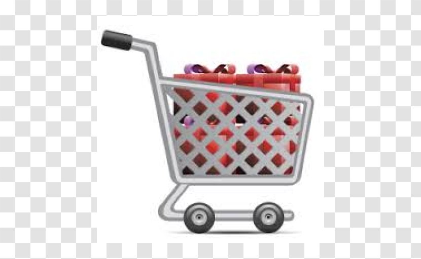 Shopping Cart Bags & Trolleys - Red Transparent PNG