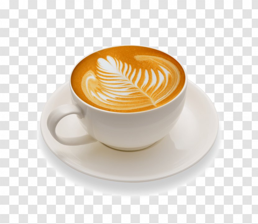 Latte Art White Coffee Drink - Cuban Espresso Transparent PNG