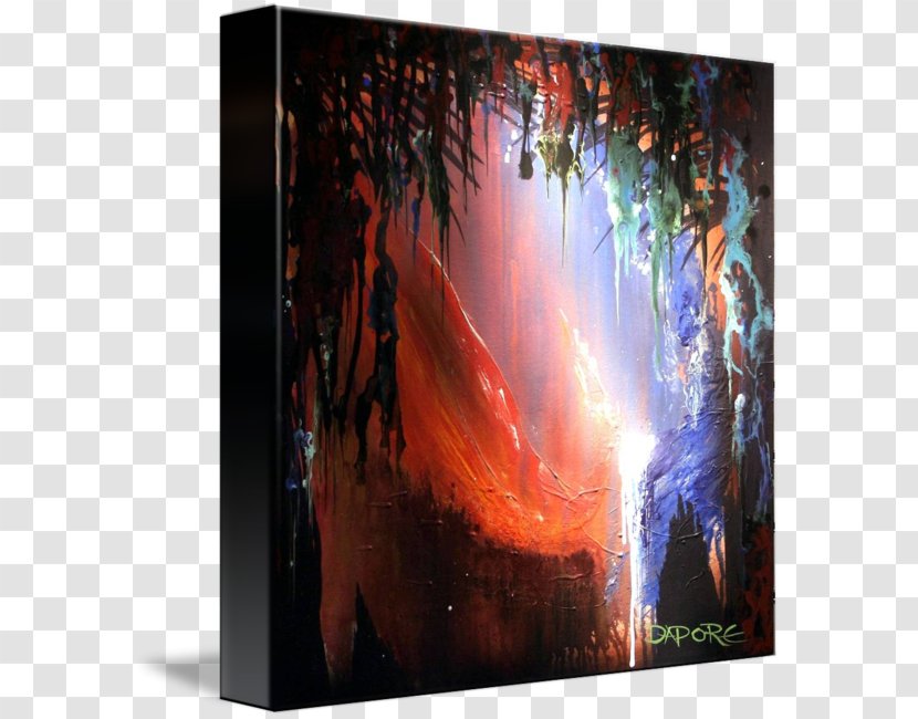 Modern Art Painting Canvas Abstract Transparent PNG