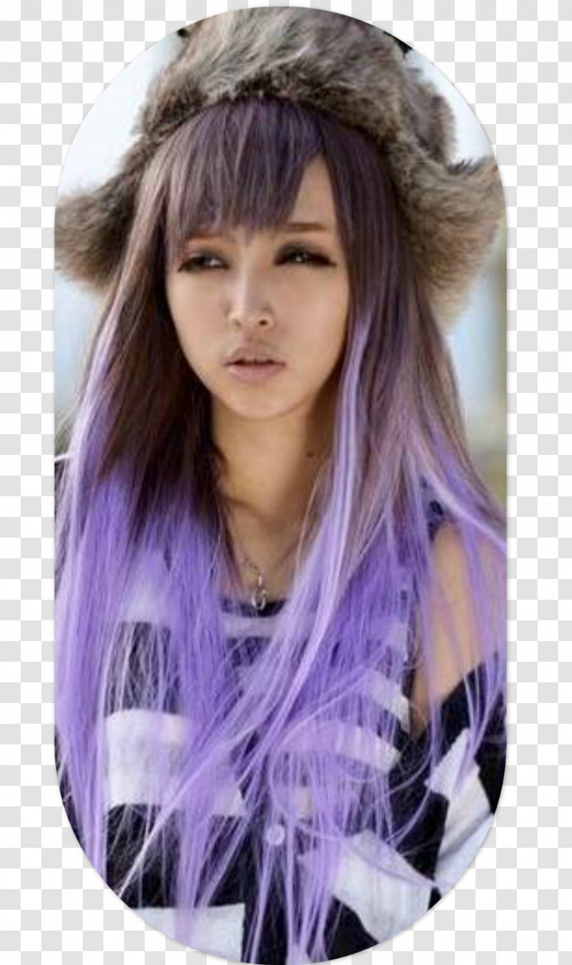Harajuku Wig Hair Coloring Hairstyle - Heart Transparent PNG